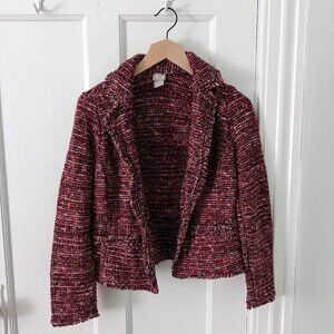 Pink Knitted Suit Jacket